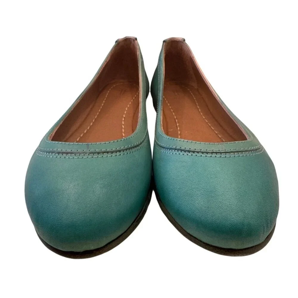 Frye Carson Ballet Flat Size 6 M Turquoise NWB Slip On Flats